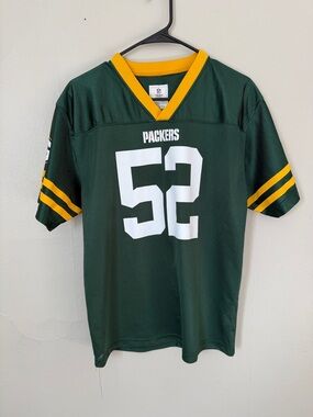 NFL Green & Yellow Green Bay Packers #52 Jersey Kids Shirt